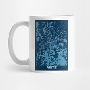 Metz - France Peace City Map Mug